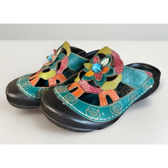 Elite by Corkys Leather Ginger Clogs Shoes Women’s US Size 7 Eu Size 37 EUC - Picture 1 of 9